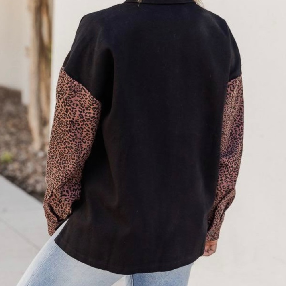 Leopard Print Button Up - image 2